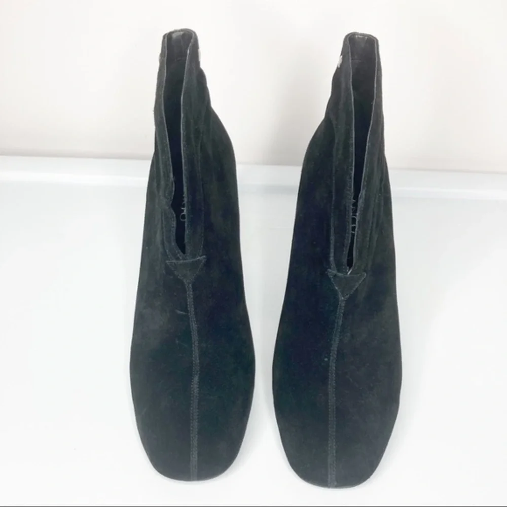 Franco Sarto Black Suede‎ Booties Sz 8.5